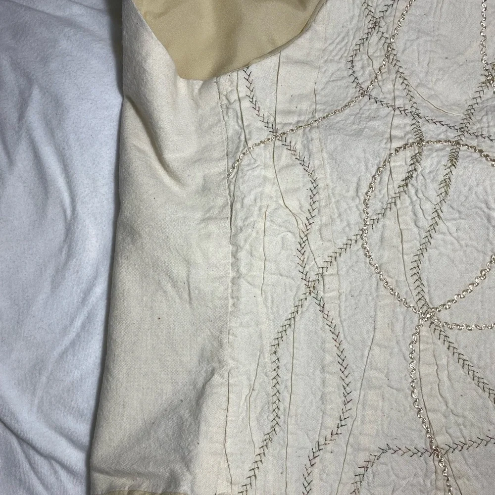 Vintage Handmade Cream Vest - Picture 6 of 15